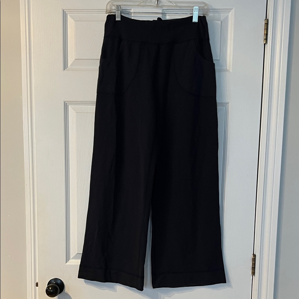 Sold lululemon athletica Navy wide leg Joggers - Picture 1 of 4